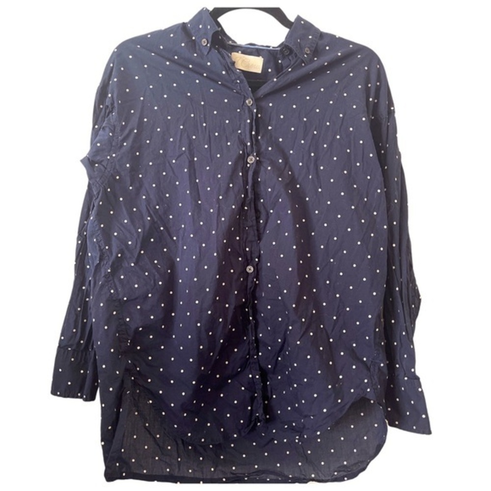 J crew polka dot button‎ down size M